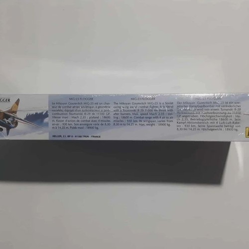 MIG-23 Flogger warplane model kit collectible new sealed