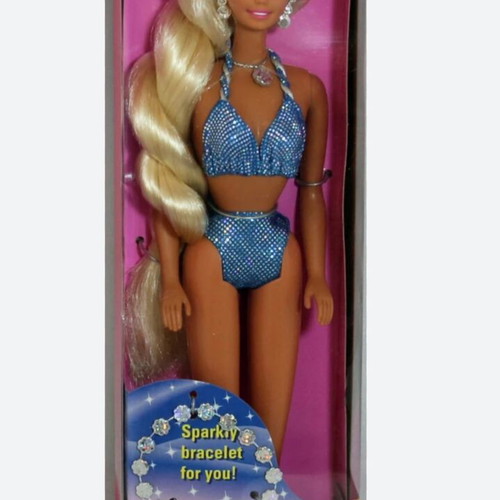 Sparkle Beach Barbie 1995 vintage doll used