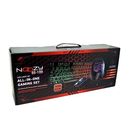 Noozy GS-100 Gaming Set with RGB Keyboard, Mouse, Mousepad and Headset