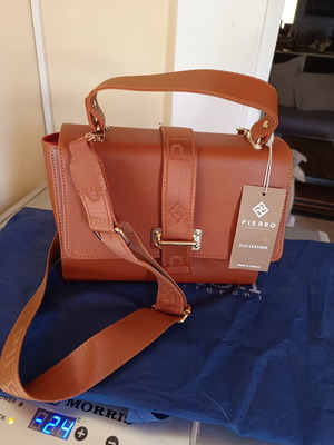 Pierro Accessories Handbag New Brown Eco Leather