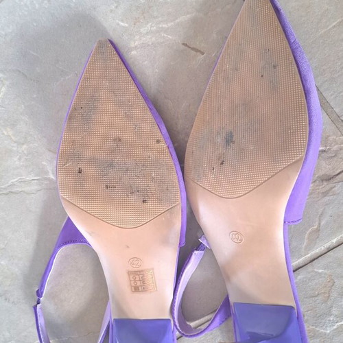Only purple satin mules size 41 new
