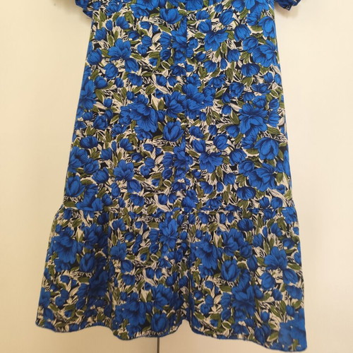 Floral dress blue electric size XXXL used