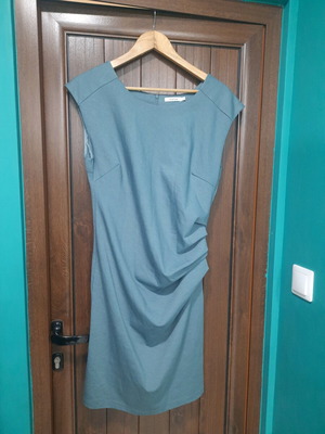 Kaffe dress like new, size L, blue-gray color
