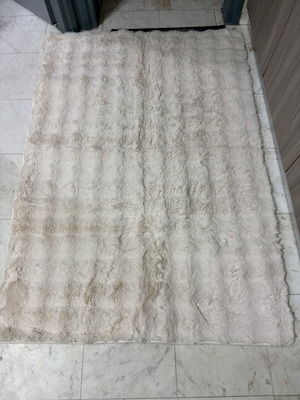 White rug