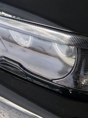 Bmw e46 φρυδάκια μεταχειρισμένα με αυτοκόλλητο carbon