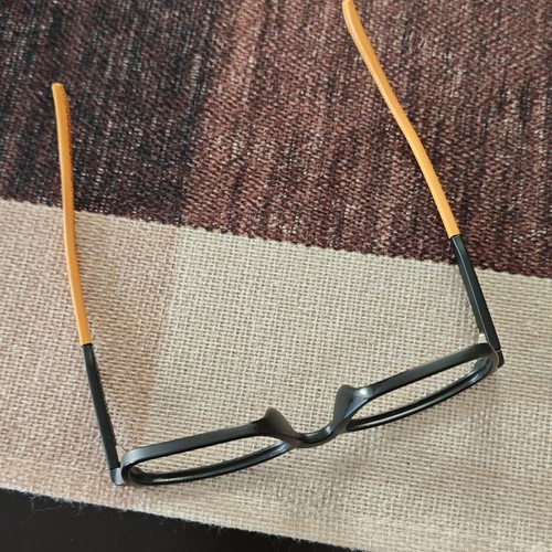 Children's glasses frame like new, black and orange