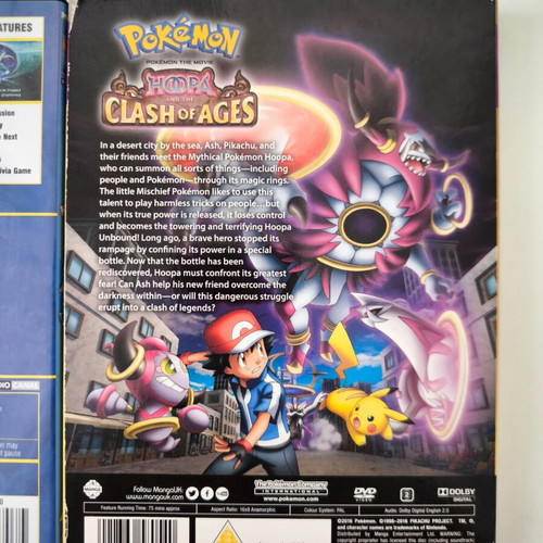 Pokemon Movie Collection DVD Bundle Lot, 6 movies