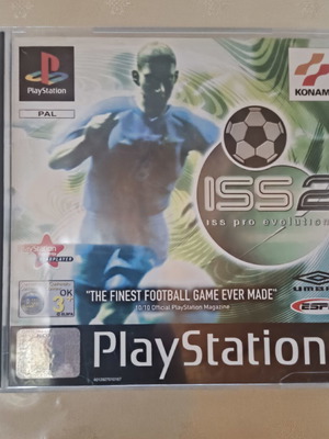 ISS Pro Evolution 2 PS1 game, PAL, retro sports
