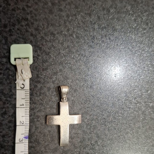 Silver Cross 925 Minimal Pendant with Matte Finish