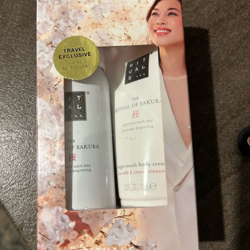 Rituals travel set rice milk & cherry blossom new