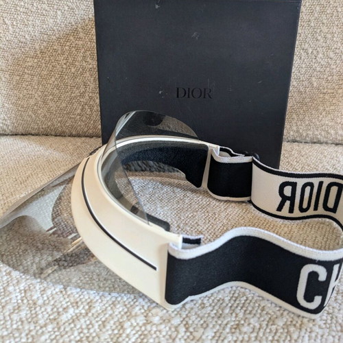 Christian Dior Transparent DiorClub1 Sun Visor in good condition