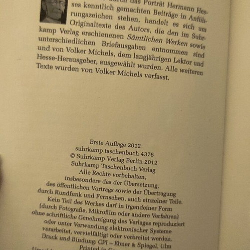 Hermann Hesse antwortet auf Facebook paperback like new, German literature