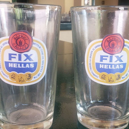 Fix Hellas glasses like new, set of 2