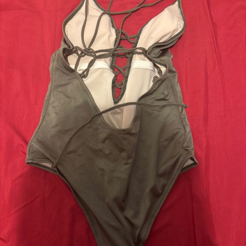 Rock Club one-piece swimsuit size M, khaki green