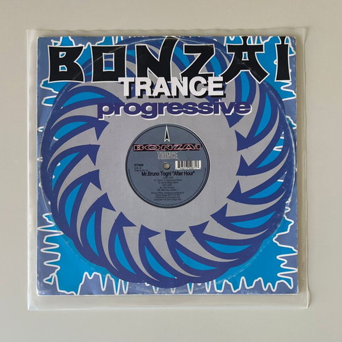 Mr.Bruno Togni After Hour 12" vinyl record used, electronic techno trance