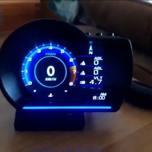 OBD2 Head Up Display with Water Temperature, Tachometer, Oil Temperature, Air-Fuel