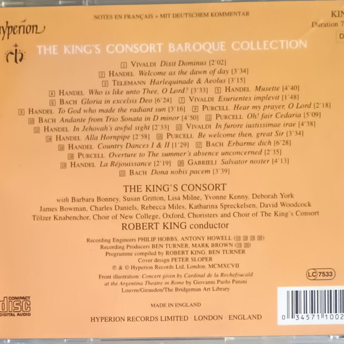 The King's Consort Baroque Collection CD used, classical