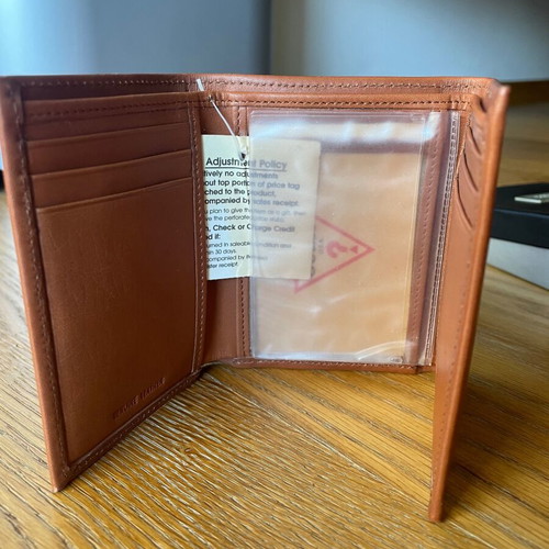 Guess wallet new leather brown in box