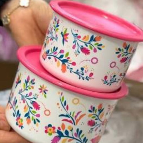 Tupperware One Touch Canisters 590 ml and 960 ml in Gift Set
