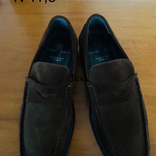 Bruno Magli shoes new, size 11.5, brown suede and black leather