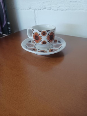 Cup with saucer used
