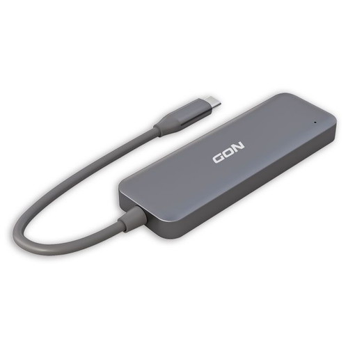 Hybrid USB hub αλουμινίου 4 θυρών καινούργιο, USB 3.2 Gen 1X1 Type-C
