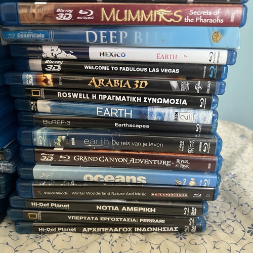 Blu-ray & Blu-ray 3D documentary collection like new, 35 titles
