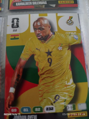 Panini Adrenalyn XL FIFA World Cup 2026 αυτοκόλλητο μεταχειρισμένο, Jordan Ayew
