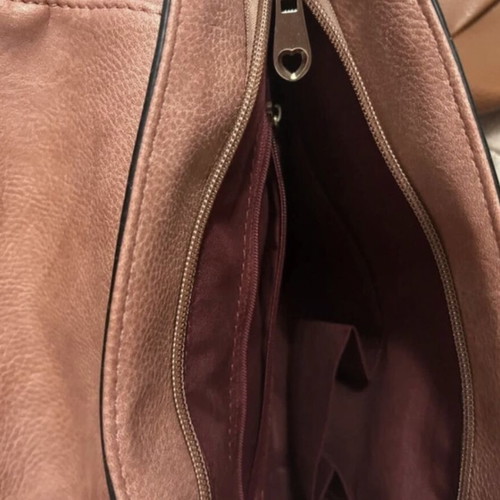 Shoulder bag like new, pink, spacious with many pockets