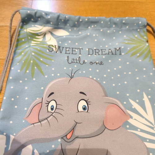 Elephant pouch backpack 30x25cm new