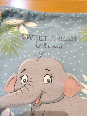 Elephant pouch backpack 30x25cm new