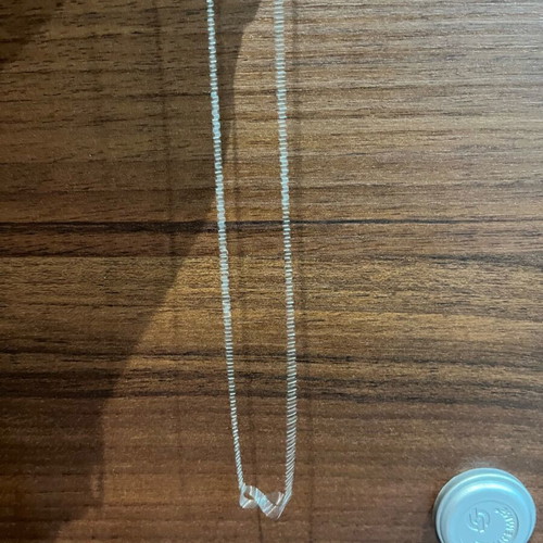 Necklace with infinity design like new, silver