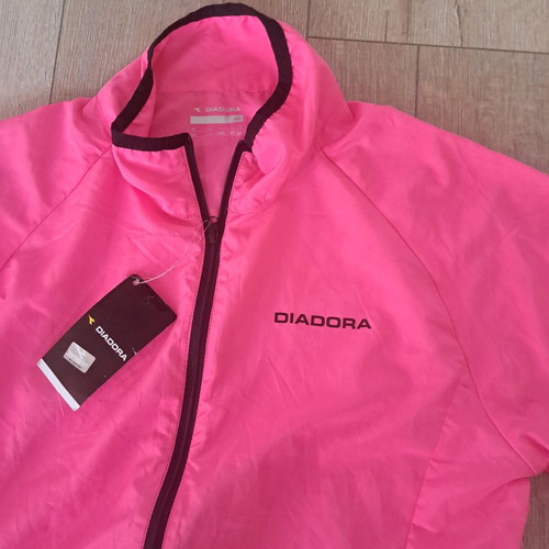 Diadora women's windbreaker jacket new, pink, size L