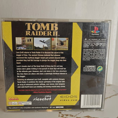 Tomb Raider II PlayStation 1 case and manual used