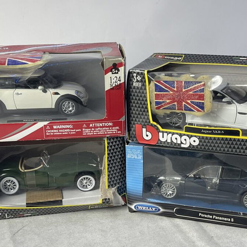 Die-Cast Model Car Collection 1:24 Used Bburago Jaguar XKR-S Welly Porsche Mini Cooper