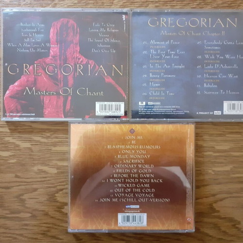 Gregorian pack Masters Of Chant Chapters I, II, III original music CD