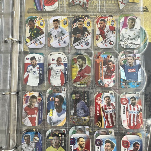 Football metal tags collection, pack of 230, used