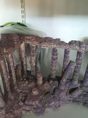 Decorative temple for aquarium like new