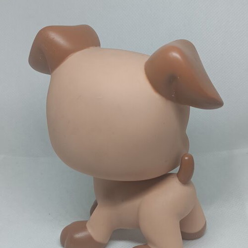 Littlest Pet Shop Jumbo Boxer Dog figure like new, collectible Hasbro