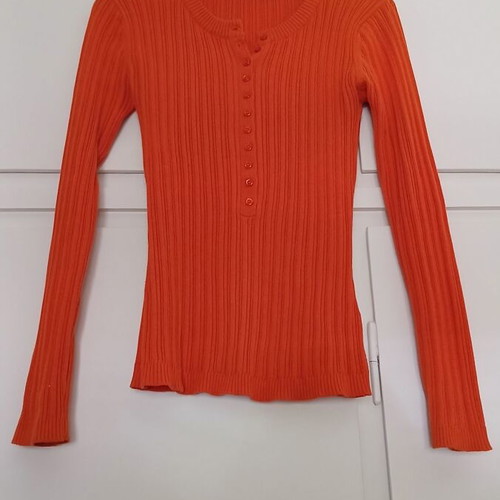 Laura Scott women's blouse, orange, size 12