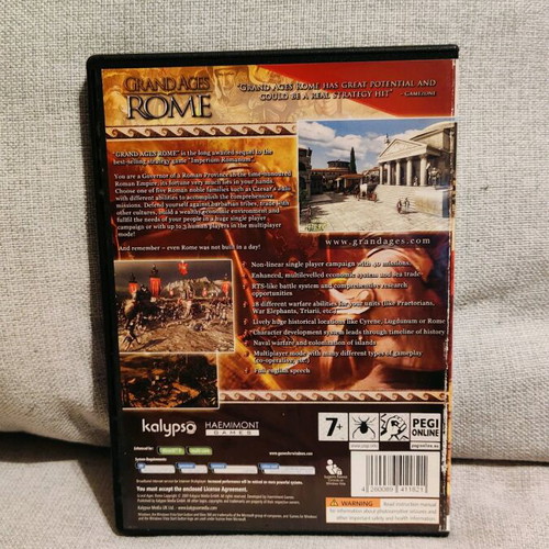 Grand Ages Rome PC DVD used, strategy game