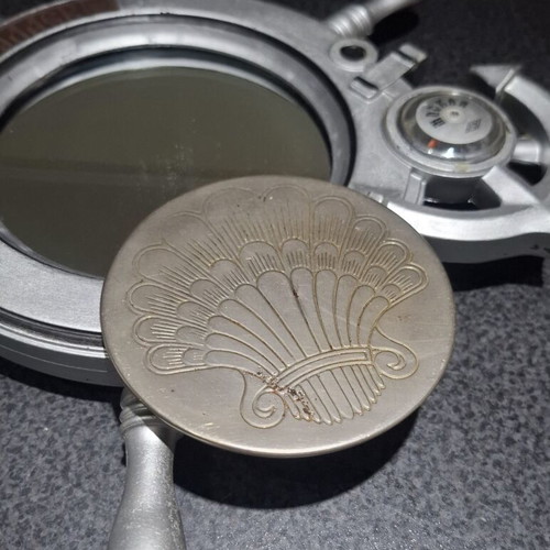 Soviet Wall Mirror Ship Wheel with Thermometer vintage, like new