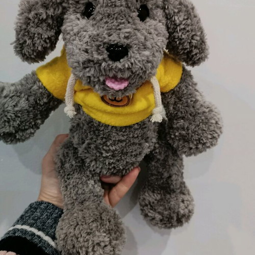 Handmade knitted puppy custom made