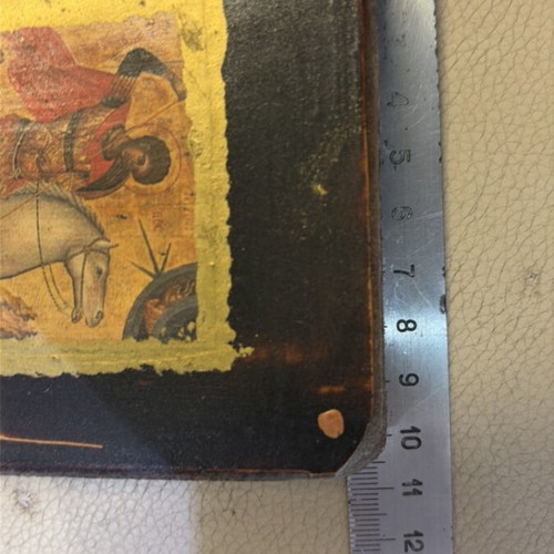 Saint George religious icon, 10x13 cm