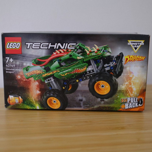 Lego 42149 Monster Jam Dragon Technic 2-in-1 Pull Back Truck like new