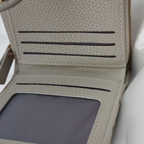 Women's beige wallet, synthetic leather, like new