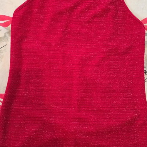 Greek dress size M/L, red with subtle shimmer