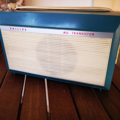 Philips vintage miniature turntable used, 60's design