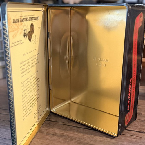 Jack Daniel's Old No. 7 Vintage Metal Box used, 1980s collectible