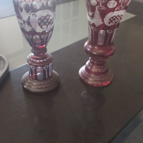 Egermann Bohemian Crystals handmade, like new, 1950s